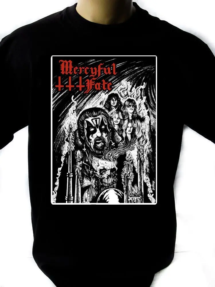 Mercyful Fate 02 Мужская черная футболка в стиле рок новый размер s крутая Повседневная