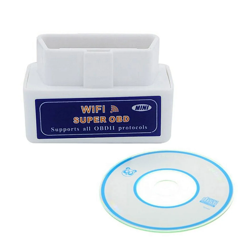 White Scanner Супер двойной чип OBDII Автомобильный диагностический инструмент Wifi ELM327 OBD2 II V 1,5 сканер для Mitsubishi JEEP Mazda MINI OPEL Volvo Skoda - Цвет: White Scanner