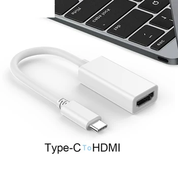 

Type-C to HDMI Data Cable Compatible for Huawei Samsung Mobile Phone Apple Computer to TV Projection HD Cable