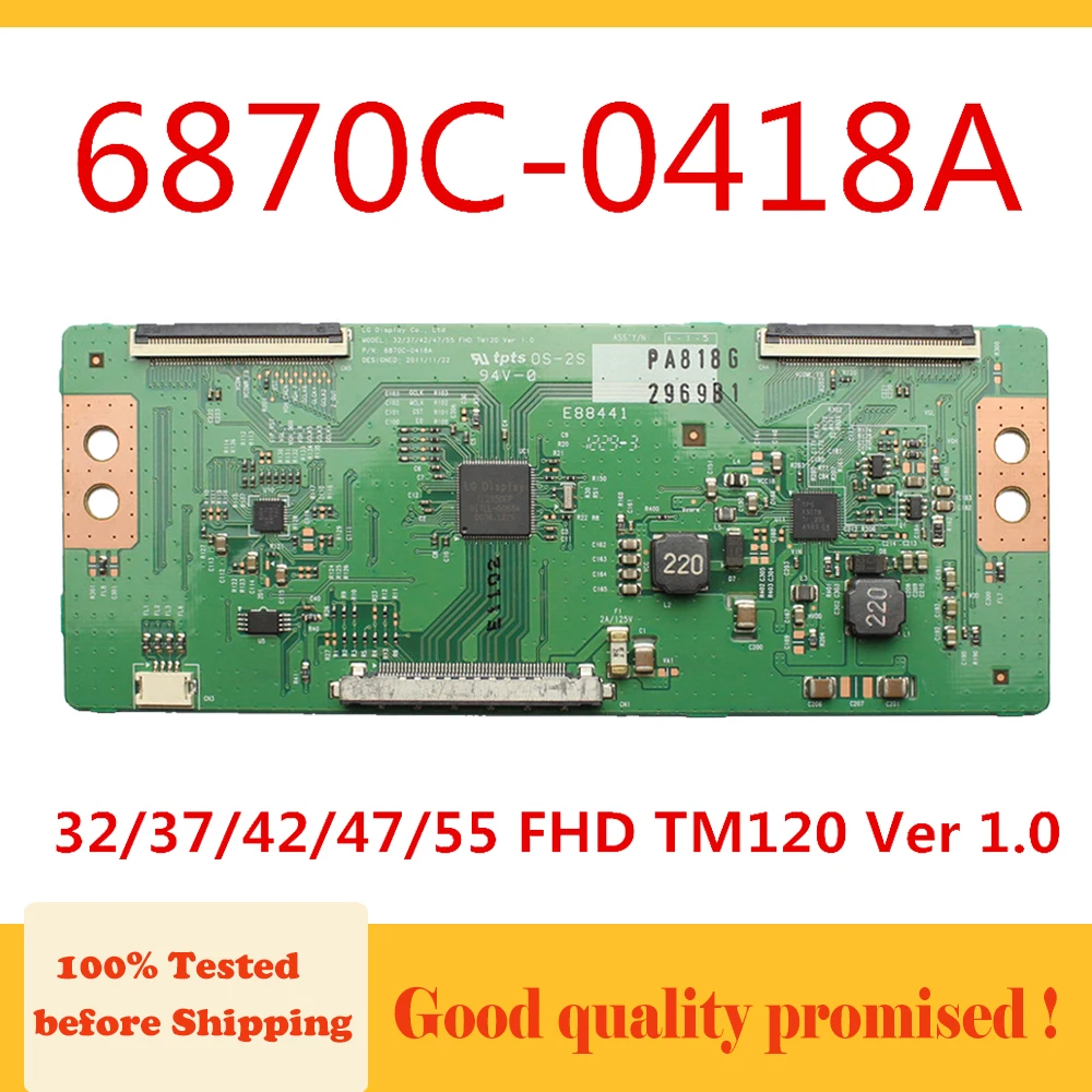 6870C 0418A 32 37 42 47 55 FHD TM120 Ver 1 0 T CON плата для LG TV.... И т. Д. Сменная tcon 6870C0418 оригинальная