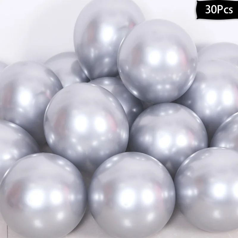 30pcs silver Прозрачные воздушные шары держатель коробка шар колонна-подставка балон держатель Поддержка детская игрушка в ванную День Рождения украшения поставки - Цвет: 30pcs silver