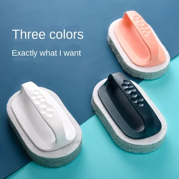 

Kitchen With Handle Cleaning Brush Decontamination Washing Dishes Washing Pot Brush Bathtub Ceramic Tile Magic Sponge Wipe