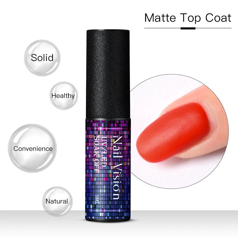 Nail Vision 5 мл неоновый Гель-лак для ногтей флуоресцентный светящийся Матовый верхний лак замачиваемый УФ-свечение ногтей в темноте художественный Гель-лак - Цвет: HHS06584