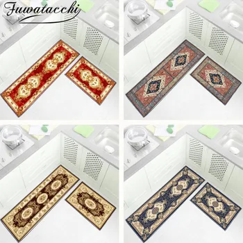 

Fuwatacchi Floral Picture Kitchen Mat Parlor Bath Carpet Home Entrance Doormat Tapete Living Room Floor Mats Kitchen Carpets New