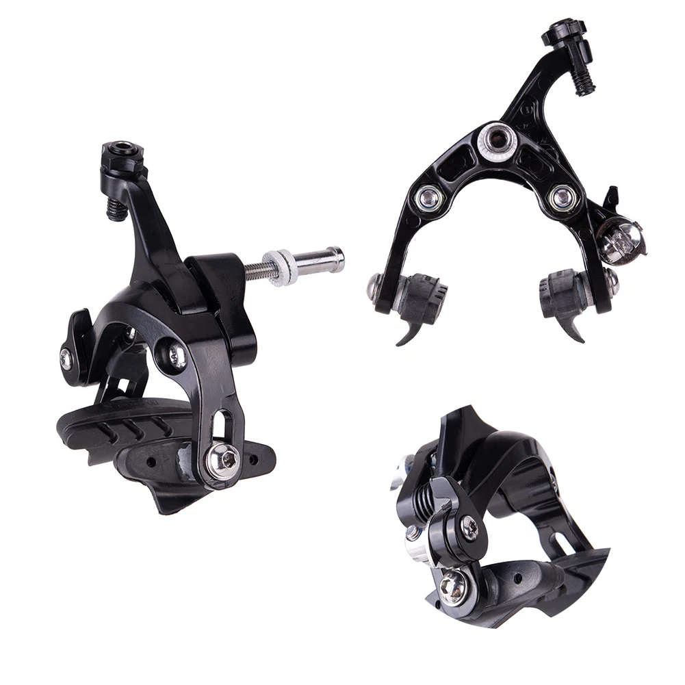 2 Pcs C Type Threaded Cycling Accessories Aluminum Alloy Durable Handheld Front Rear Brake Caliper Bicycle Detachable Tool Bike