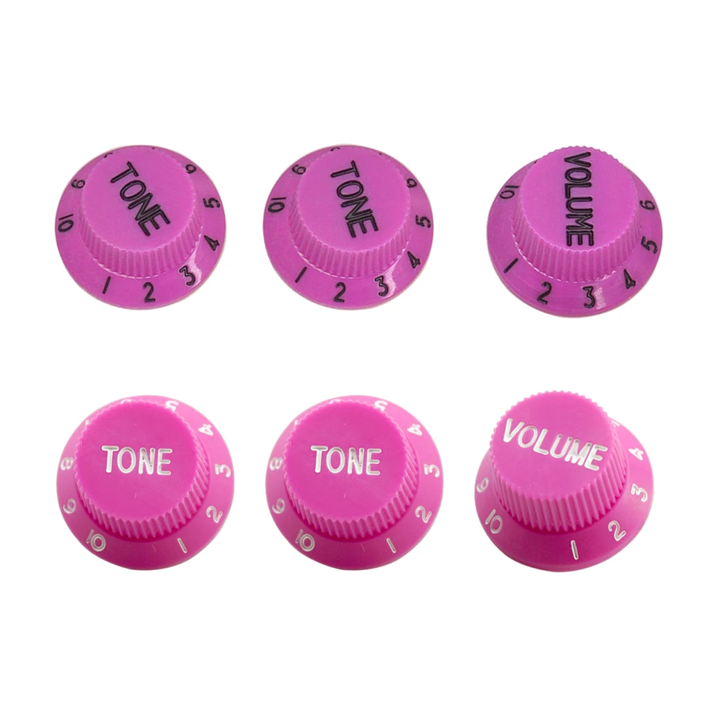 3pcs Bell Style Guitar Speed Knobs 1 Volume&2 Tone for Fender ST SQ Style Guitar Parts