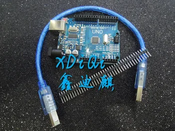 

High quality One set UNO R3 CH340G + MEGA328P Chip 16Mhz For Arduino UNO R3 Development board + USB CABLE