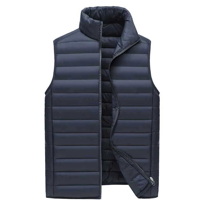 

NewBang Brand Men's Waistcoat Ultra Light Cotton Vest Men Stand Collar Waterproof Sleeveless Warm Liner Male Slim Gilet