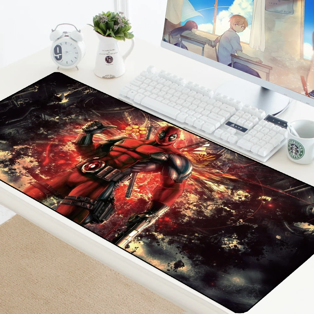 Deadpool высокоскоростной коврик для мыши Большой xl игровой коврик для мыши Lockedge коврик для мыши Клавиатура коврик для мыши большая мышь компьютерные игровые коврики 700x300