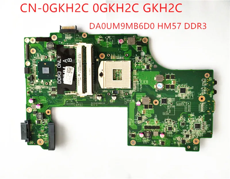 Материнская плата для ноутбука Dell Inspiron 17R N7010 основная DA0UM9MB6D0 HM57 DDR3 CN-0GKH2C 0GKH2C GKH2C 100%