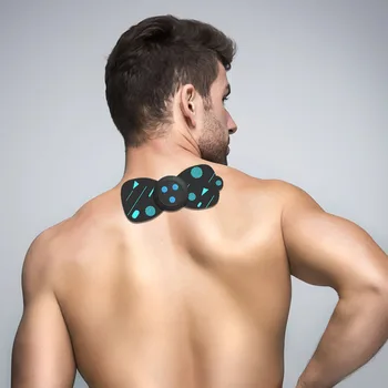 

Portable Electric Neck And Shoulder Massager Massage Sticker Body Muscle Relaxation Pain Soreness Relief Pocket Massager