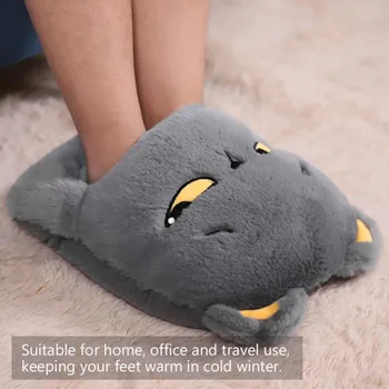 

Foot Warmer Cute USB Hand Warmer Mini Heater Feet Shoes Winter Electric Heat Slipper for Home Office Hand Warmer Portable Heater
