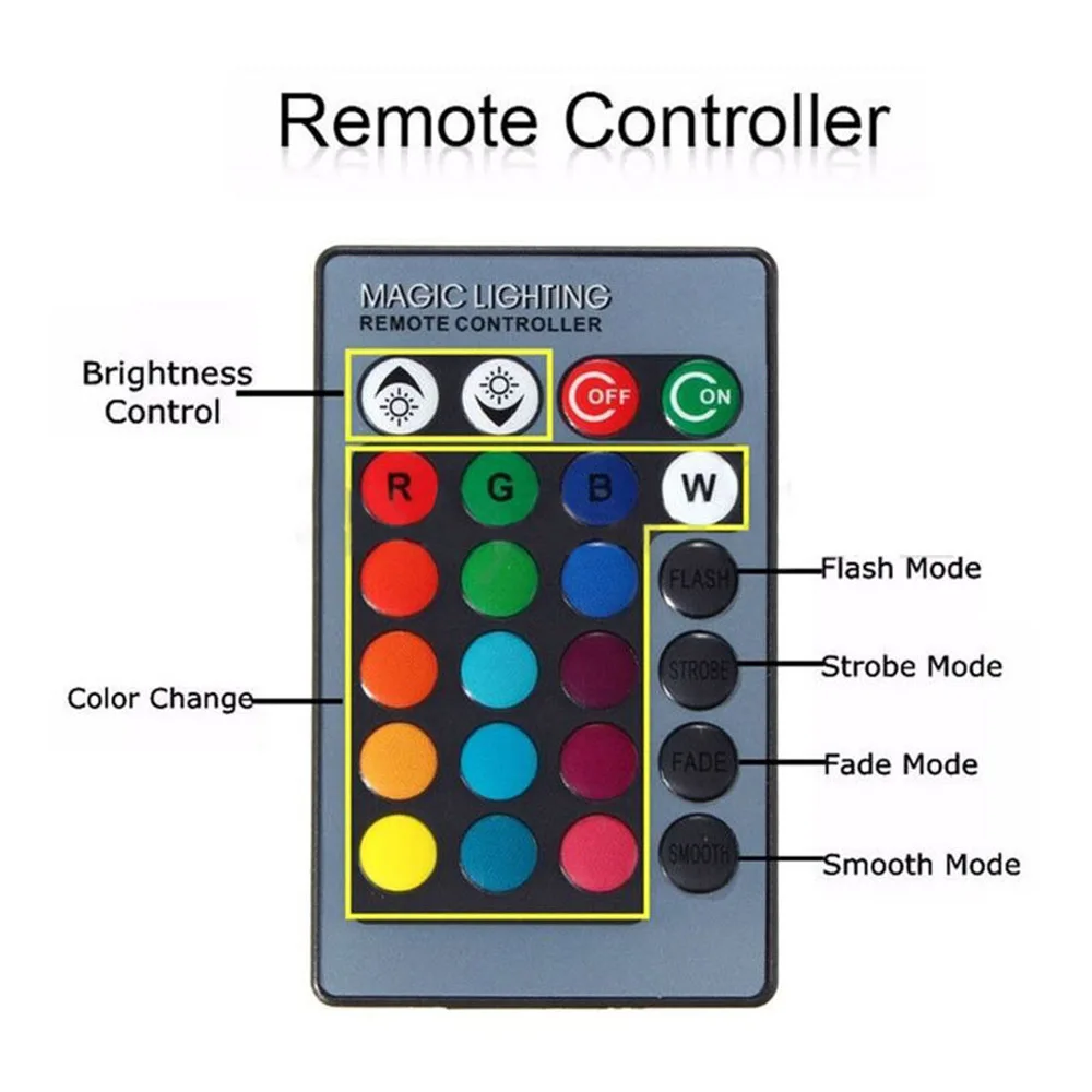 2 шт. RGB LED H11 H9 H8 9005 9006 Автомобильная противотуманная фара с пультом дистанционного