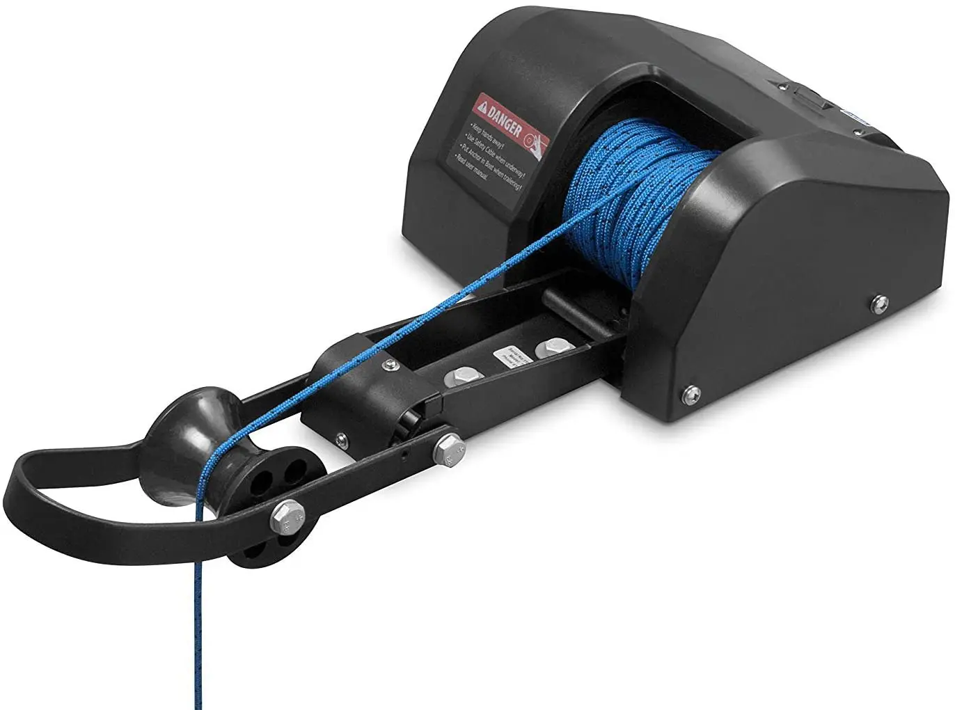 Marine Boat Pontoon 35 Electric Anchor Winch 100ft Rope for Anchor Up to 30lbs