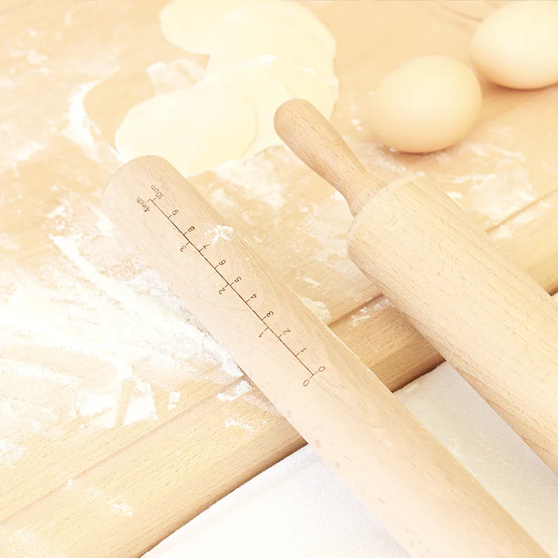 Wood Rolling Pins Noodles Pastry Noodle Sticks Bakery Dumpling Skin Roller Stick Cookie Pin Bakeware Kitchen Dining Bar Gadgets