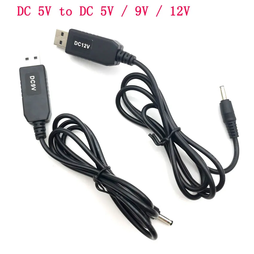 USB DC 5V к 9V 12V повышающий кабель модуль конвертер 5 5*2 1 мм Штекер питания 5.5X2.1 5.5X2.5