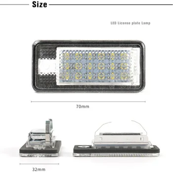 

Lamp License Plate Light Bulb For A3 S3 A4 S4 A6 C6 A8 S8 Q7 Parts Auto White