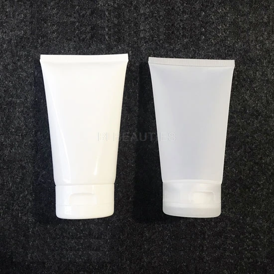 150g Empty White Soft Tube Facial Refillable Portable Traveling Tubes