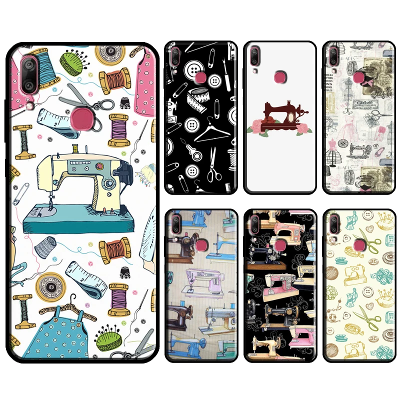 Sewing Machine Scissors Buttons Case For Huawei Nova 5T 3 2 i Y3 II Y7 Y5 Y6 2017 2018 Y9 2019 Y5P Y6P Y7A 2020 Y9S Cover | Мобильные