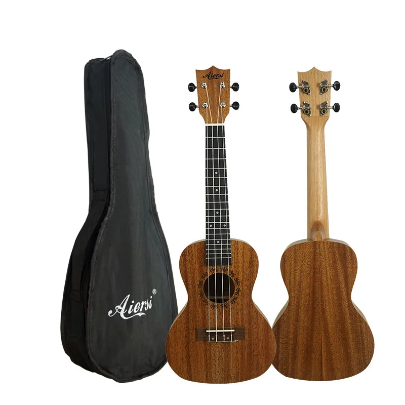 Aiersi 23 Inch Ukulele Top Solid Mahonie Concert Ukelele