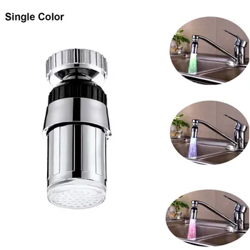 

360° Rotation 7 Color Changing Led Tap Glow Shower Temperature Sensor Faucet