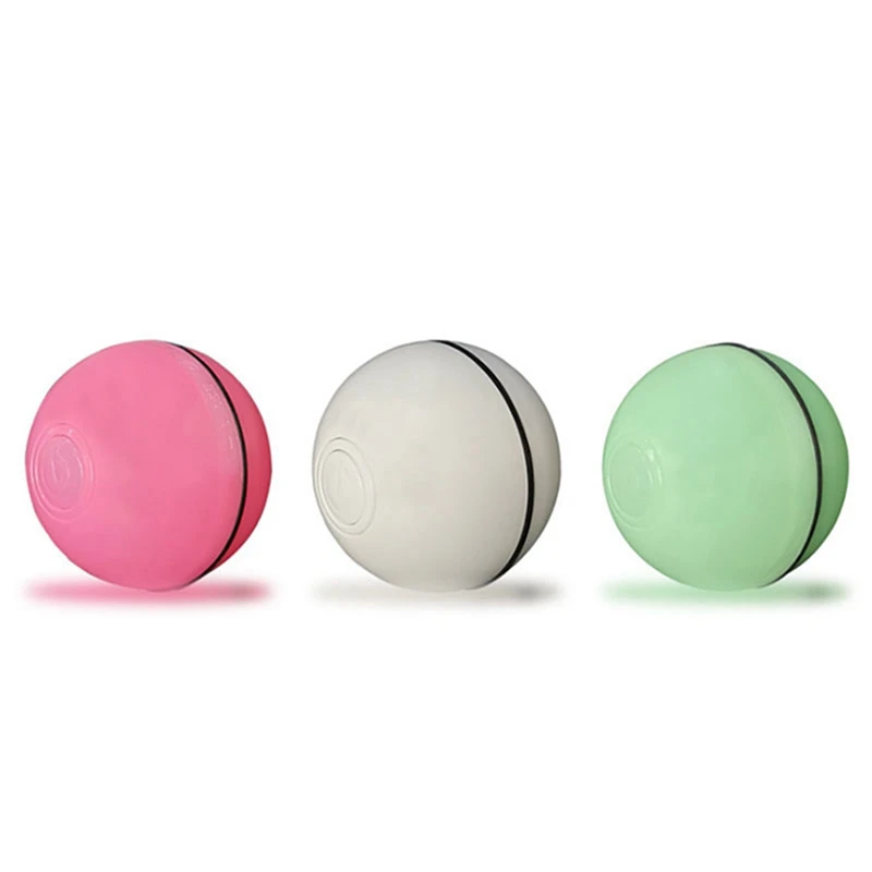 

USB Pet Cat Automatic Rolling Ball Rechargeable Playing Ball Toy Pet Cat Interactive Flash Light LED Jumping Playing Toys