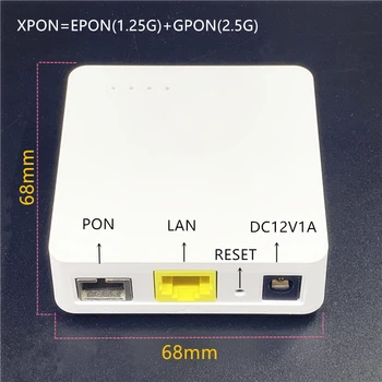

Minni 10 pcs ONU English 68MM XPON EPON1.25G/GPON2.5G G/EPON ONU FTTH modem G/EPON compatible router English ONU MINI68*68MM