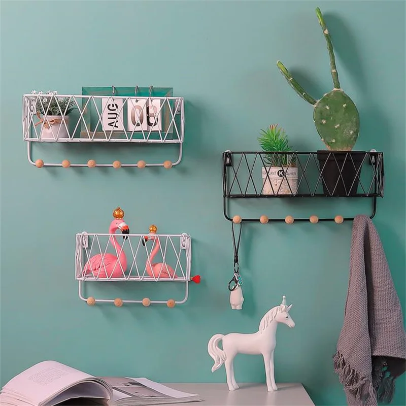 HOT SALE  Grid Wall Hanging Bracket   Wall Hanging Decoration   Lron Storage Rack