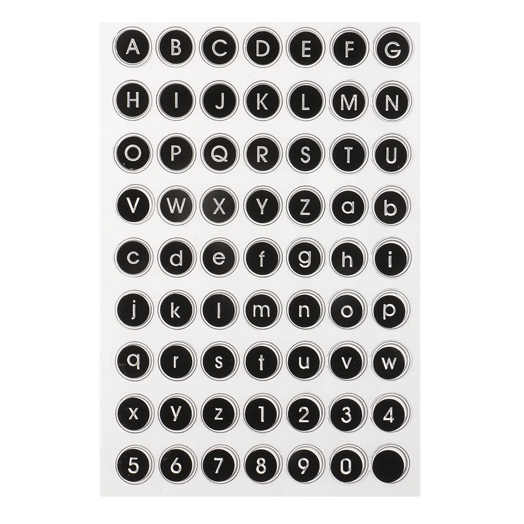 Simply Creative Alphabet & Numbers Clear Stamps - Typewriter, Serif, Script