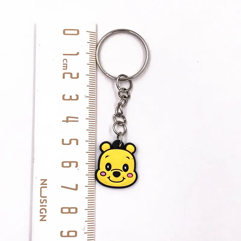 

1pcs Winnie Bear Cartoon Figure Doll Key Chain Anime Key Ring Charm Pendant Keychain Key Holder Fashion Trinket Phone decoration
