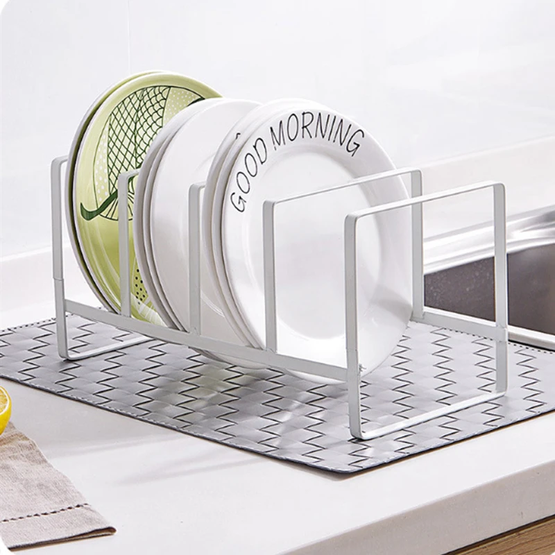 Kitchen Metal Drain Rack Drainboard Drying Drainer Storage Kitchen Cabinet Organizer Accessories Flatware Dish Rack Shelf