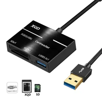 

USB USB 3.0 XQD/SD Card Reader Hub Adapter Superspeed Flash Memory Card Read/Write Reader Connector for Sony G Series for OS