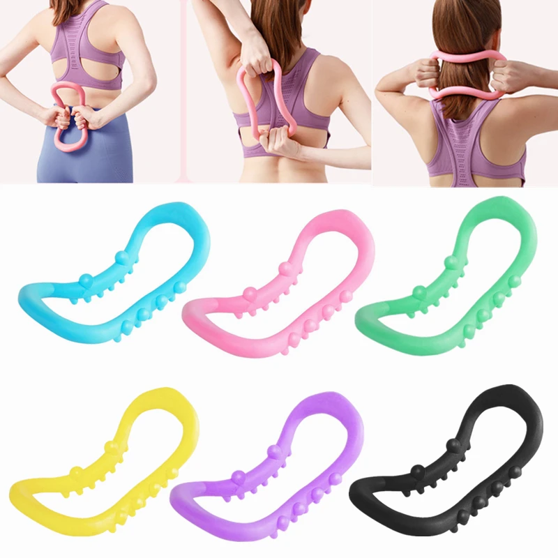 

1PCS Women Yoga Circle Yoga Stretch Ring Home Fitness Equipment Fascia Massage Workout Pilates Bodybuilding Exercise