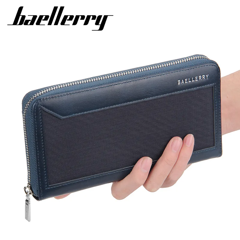 Billeteras de mano para hombre, bolso de mano con gran capacidad, bolsillo para teléfono, cremallera, a la moda, regalo para niño, 2021