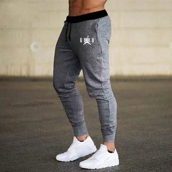 

2020 new Casual Funny Dragon Ball Goku Mens Pants Cotton Autumn Winter Gray Men Joggers Sweatpants Plus Size Black Trouser