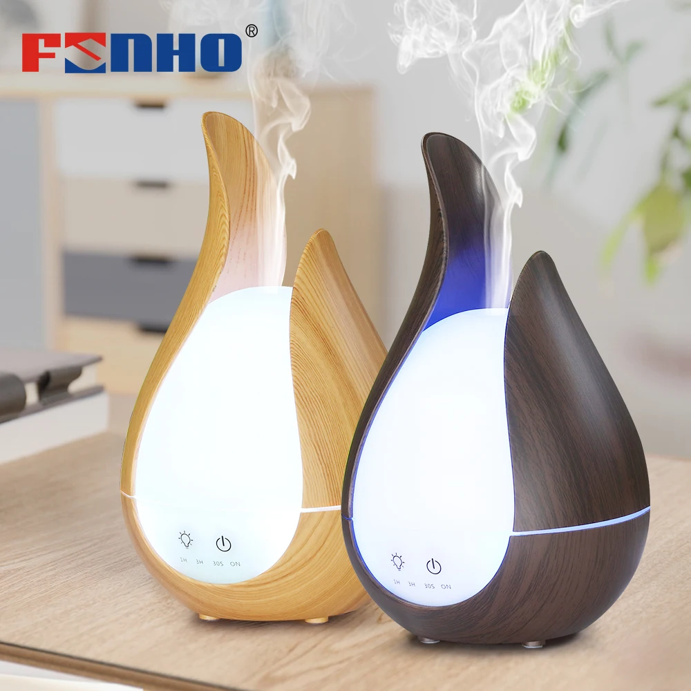 

FUNHO Aroma Essential Oil Diffuser Ultrasonic Air Humidifier Purifier with Wood Grain LED Light Mist for Office Home Bedroom