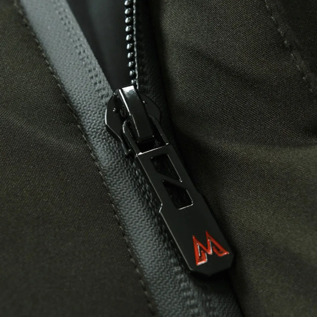 KLV parkas Winter Jacket Men Hooded Thick Warm Down Parka Coat Casual Slim Down Mens Overcoat Many Pockets High Quality hot 9107