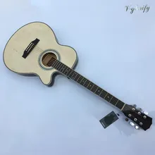 Полная липа тонкая акустическая гитара с эквалайзером струнная сумка