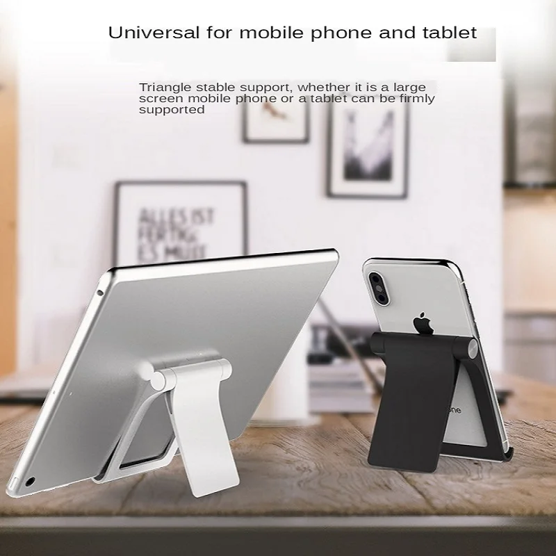 

Creative Mobile Phone Tablet PC Stand Non-Slip With Silicon Live Broadcast Watch Video Foldable Lazy Artifact Free Hands