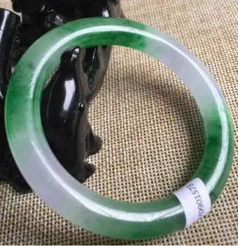 

Certified Grade A Natural Lavender Green Jadeite Bracelet Jade Bangle(Certificate delivery)