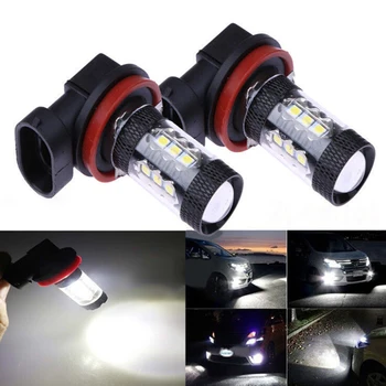 

New 2PCS 16LED H8 H11 80W Car Fog Light Tail Driving Head Light Lamp Bulb