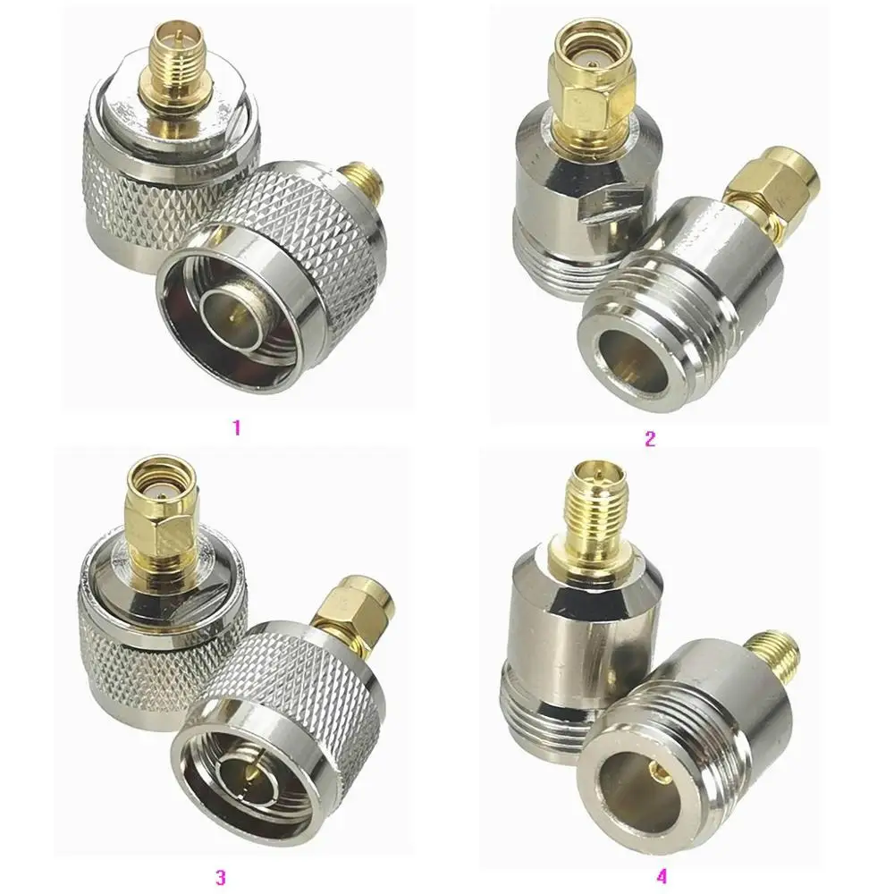 1 Pz Rp-Sma Rp Sma A N Maschio Spina E Jack Femmina Connettore Adattatore Coassiale Rf Per Ricetrasmettitore Extender Antenna Wifi