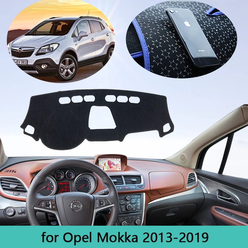 

Приборная панель автомобиля для Opel Mokka Vauxhall Mokka X 2013 ~ 2019, противоскользящий солнцезащитный светильник, чехол для приборной панели 2014 2015 2016 2017