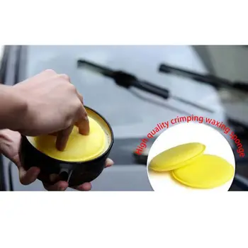 

Car Vehicle Polish Foam Sponge Hand Soft Wax Yellow Sponge Pad Buffer Detailing Care waxing polish foam sponge