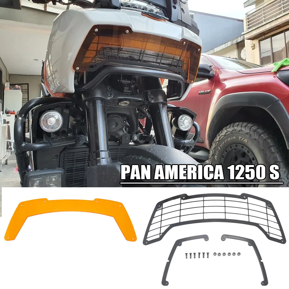 2021 Motorcycle Headlight Protector Grille Guard Cover Protection Grill FOR  PAN AMERICA 1250 PA1250 PANAMERICA1250