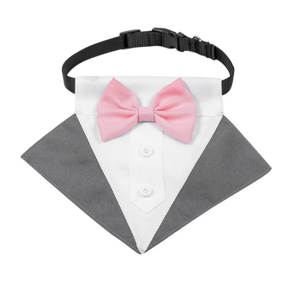 Title 36, Formal Dog Tuxedo Wedding Bandana Collar with B...