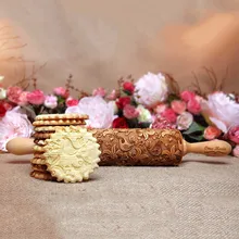 1 шт. деревянная Скалка тиснение выпечки Рождество Лось печенье лапша бисквит Фондант PR