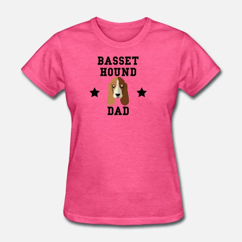 Women-Rose Red Новинка Basset, Мужская футболка с собачкой, с круглым вырезом, хипстерская футболка для мужчин, s размера плюс S-5xl, уличная одежда в стиле хип-хоп - Цвет: Women-Rose Red