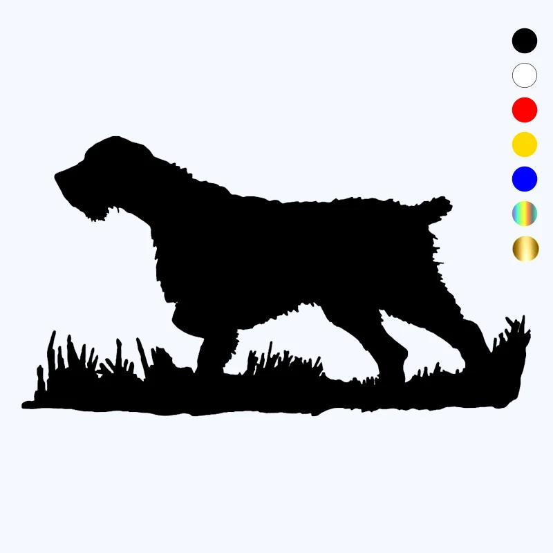 

CK3125# German Wirehaired Pointer funny car sticker vinyl decal white/black car auto stickers for bumper