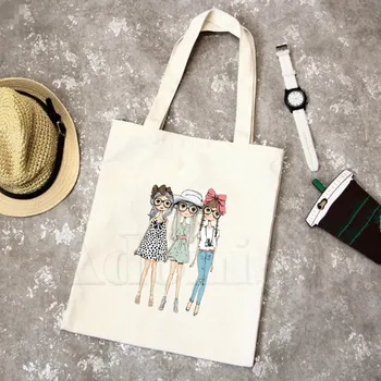 

Fashion Beautiful Girls Handbags Hot Selling Fashion Handbag Canvas Bag Tote Ladies Casual Shoulder Bag Reusable Shopping Bags